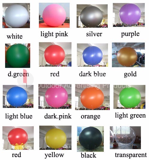 stock colors helium spheres custom inflatable balloons.