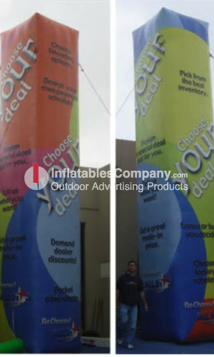 Custom trade show inflatable tower