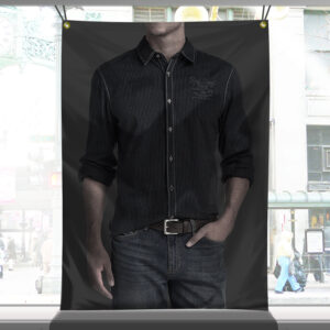 9.5oz Blockout Fabric Banner Material Heavyweight fabric with back blockout material