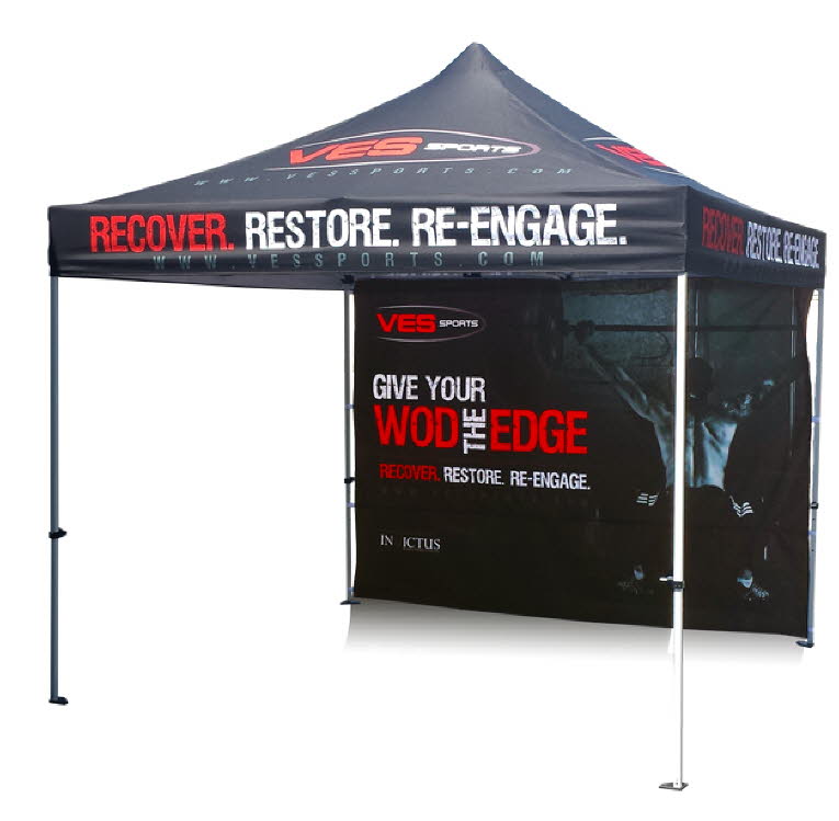 10X10 Commercial Custom LOGO Printed  Outdoor EZ Pop Up Canopy Patio Shade Tent 