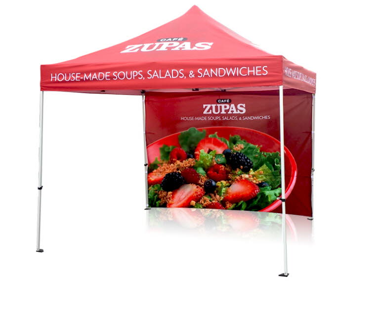 10x10 custom tent logo canopy marketing tent ezup popup - Inflatables ...